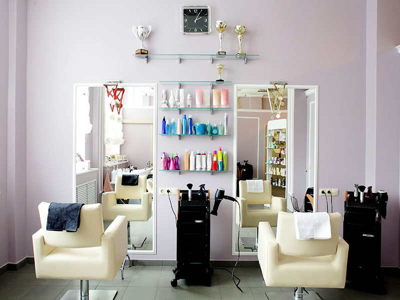 Minimal style beauty salon